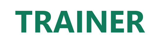 Schriftzug Trainer